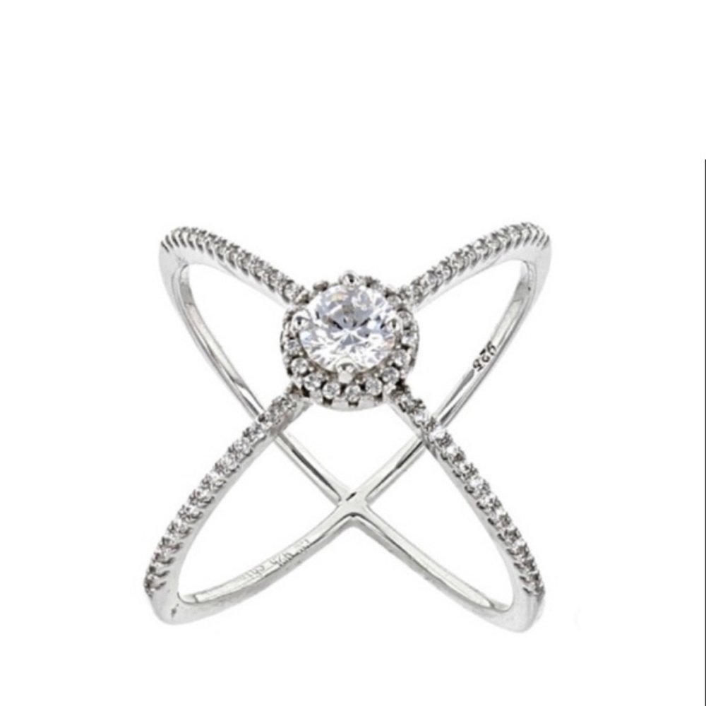 Bella Luce ® 1.25ctw Round Rhodium Over Sterling Silver Ring - Size 6